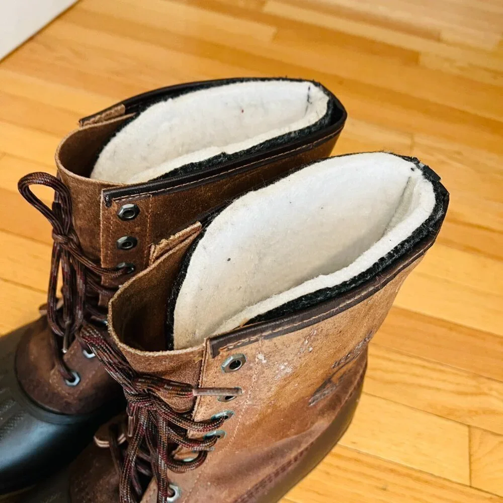 Sorel Kaufman Canada Waterproof Work Boots Felt Lined Size 13